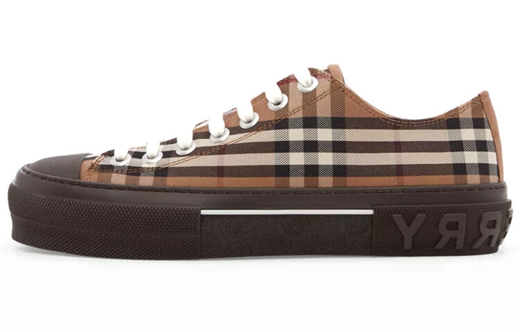 

Низкие кеды с принтом в клетку Burberry