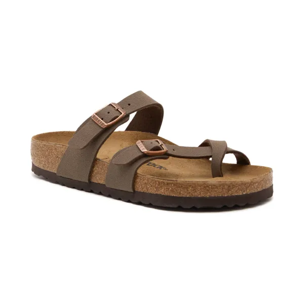 Шлепанцы Mayario с добавлением кожи Birkenstock, бежевый