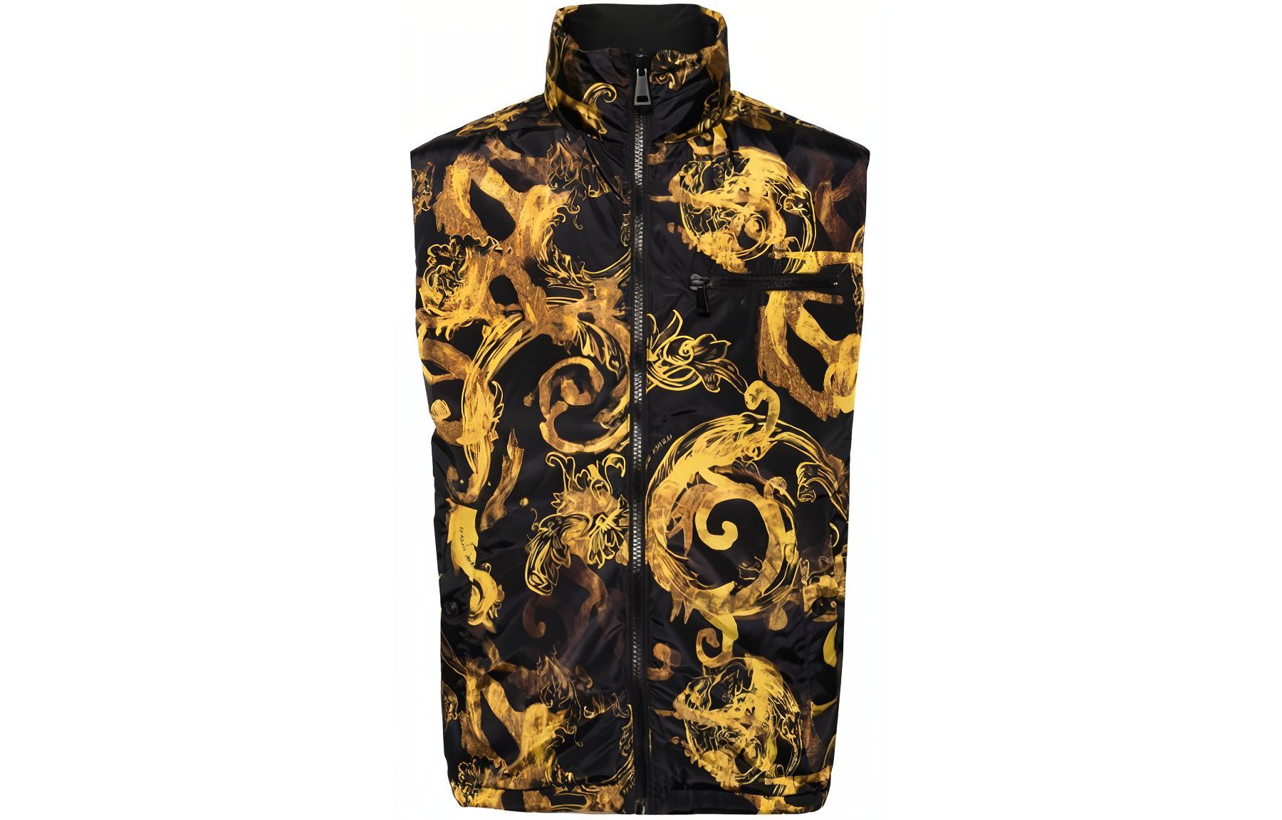 

VERSACE JEANS COUTURE Мужской жилет черный, Black