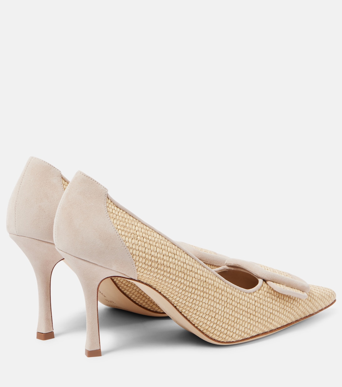 Майсейл 90 туфли из рафии Manolo Blahnik, 1105 Dcrm/2601 Mnud — фото 2