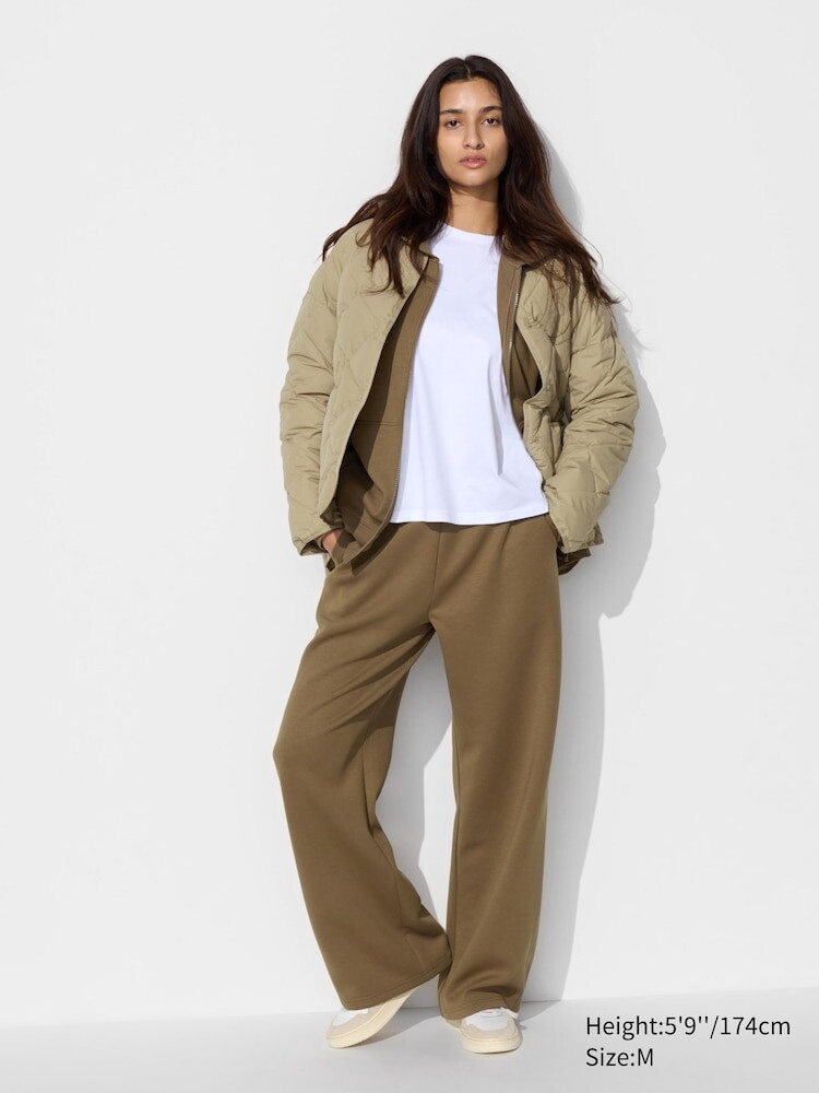 

Широкие брюки/удлиненные Uniqlo, цвет 57 зеленый