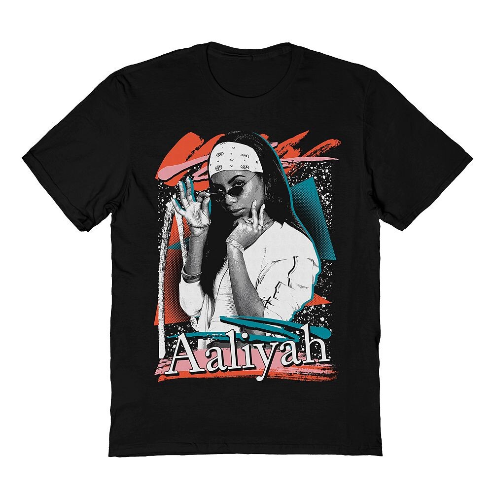 

Мужская футболка Aaliyah Retro 2 Licensed Character, черный