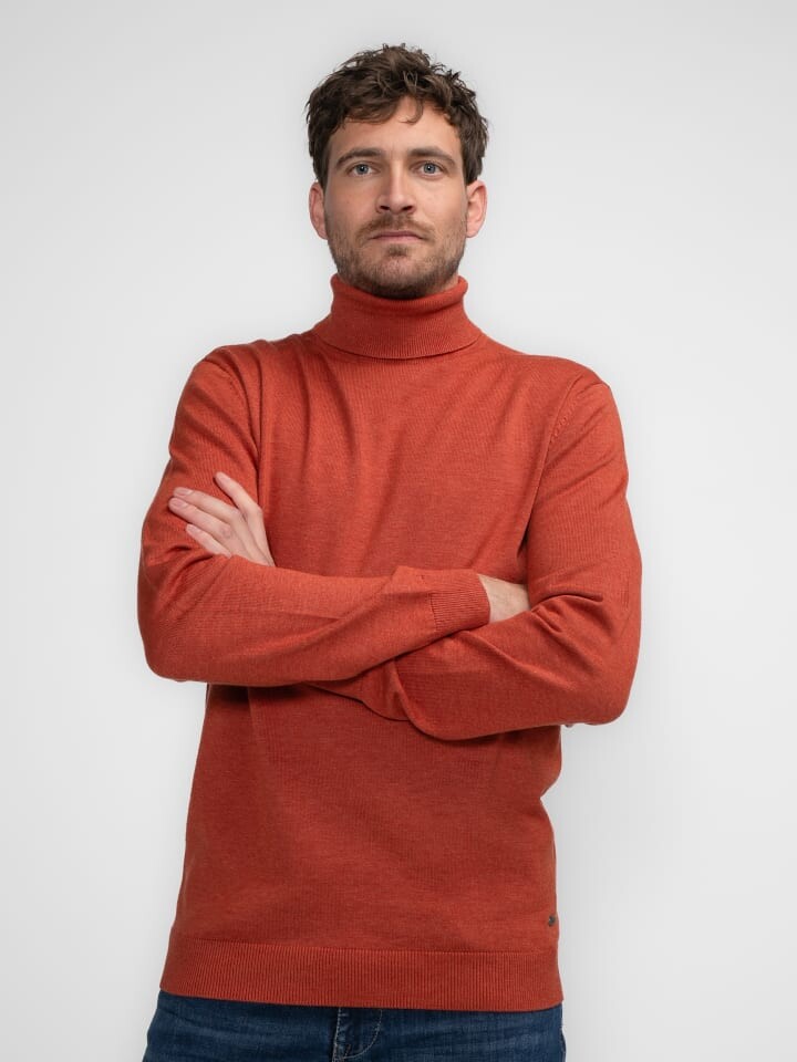 

Пуловер Petrol Industries Feinstrickrollkragenpullover Eagle, коричневый