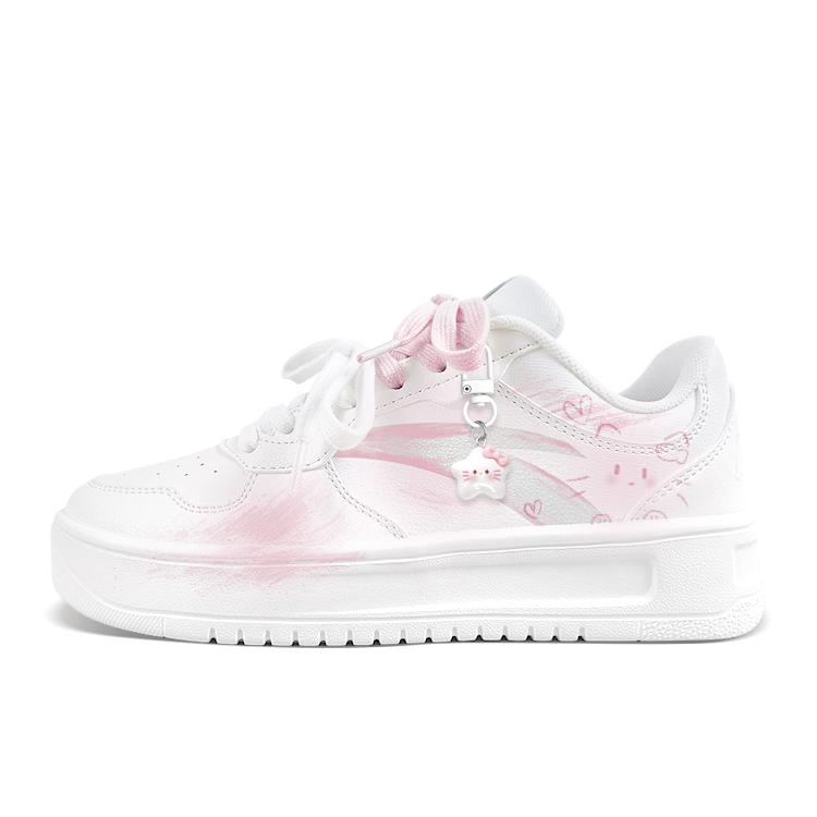 

Расслабленные нескользящие устойчивые к истиранию низкие кроссовки для скейтбординга unisex ANTA, розовый