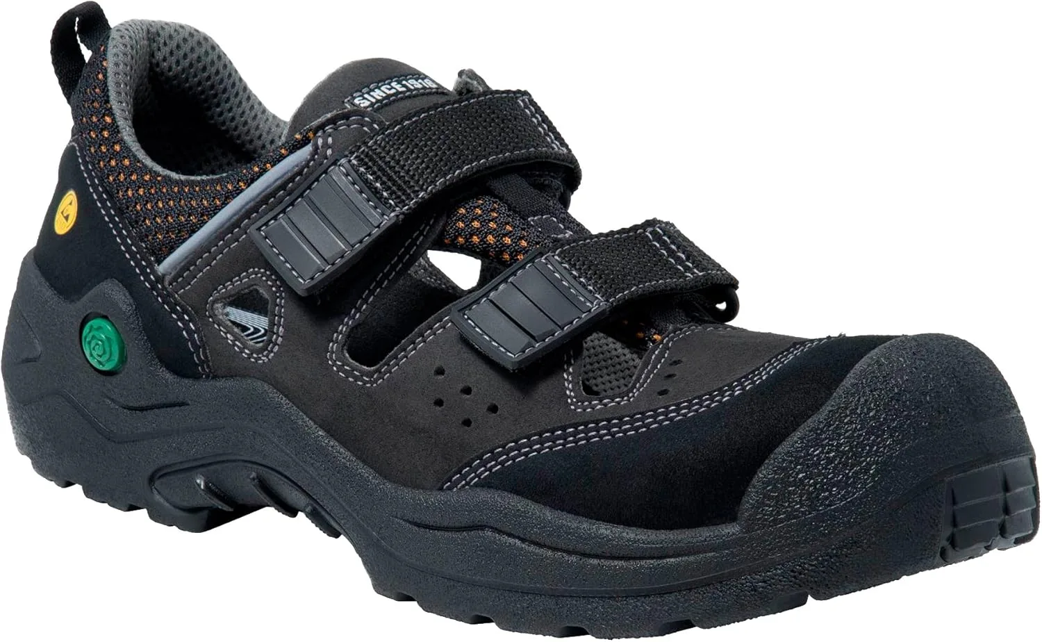 Сандалии ejendals Unisex Jalas 6418 Safety sandal Jalas 6418 organic размер 36, черный/зеленый/серый