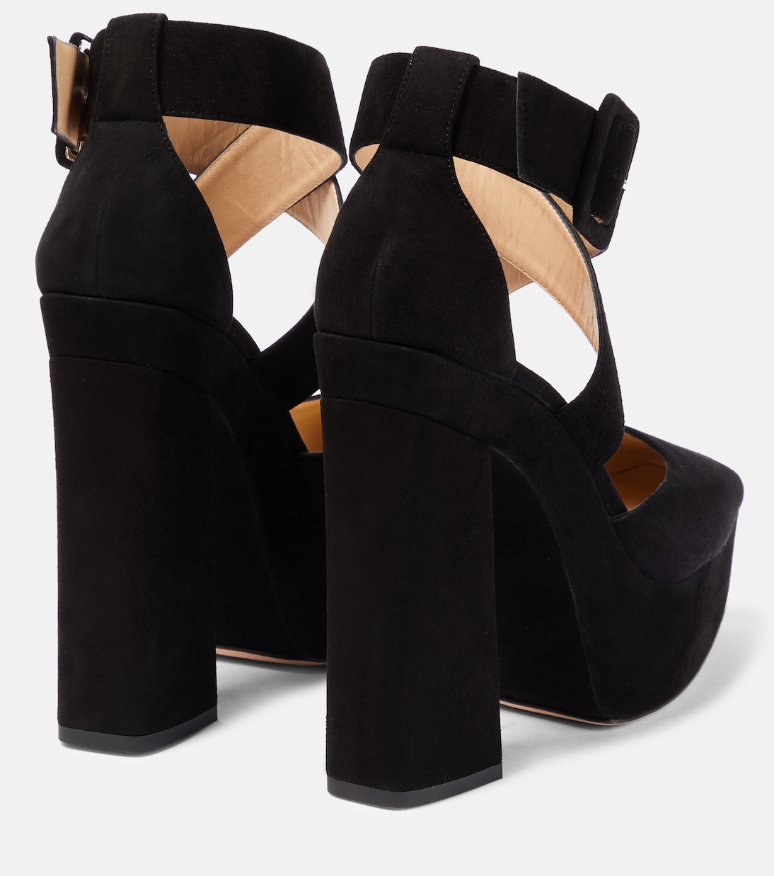 Туфли-лодочки из кожи на платформе Gian 140 Jimmy Choo, черный — фото 3