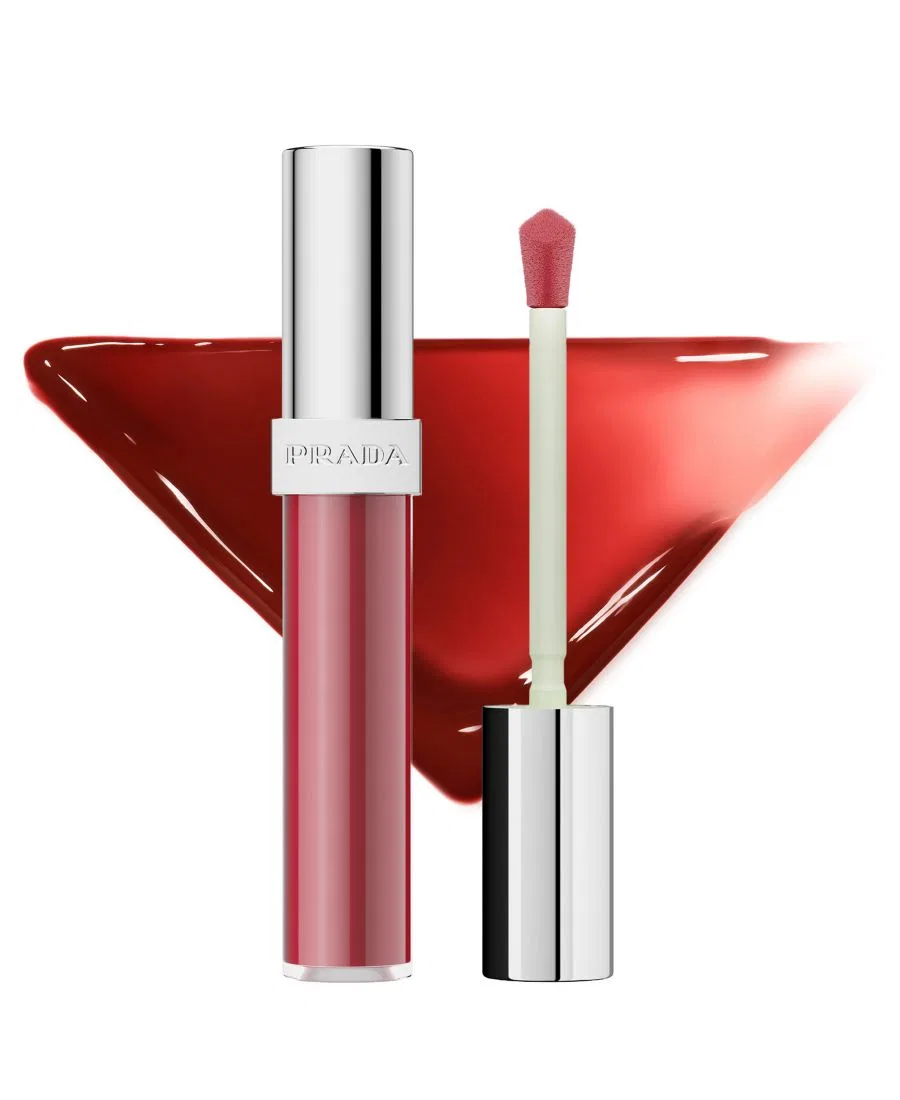 Жидкий глянцевый бальзам для губ Reflection, 9 г Prada Beauty, p259 pixel plum