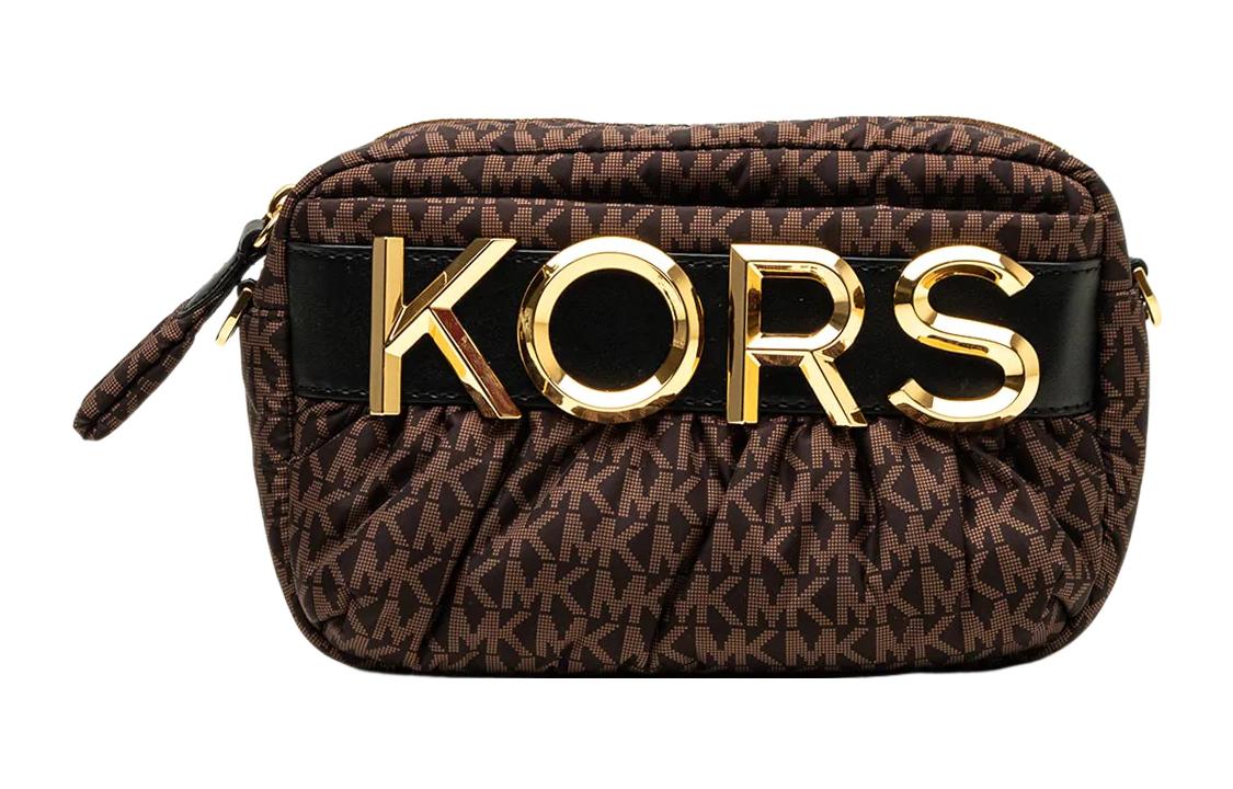 

Полиэстеровая сумка через плечо женская коричневая MICHAEL KORS