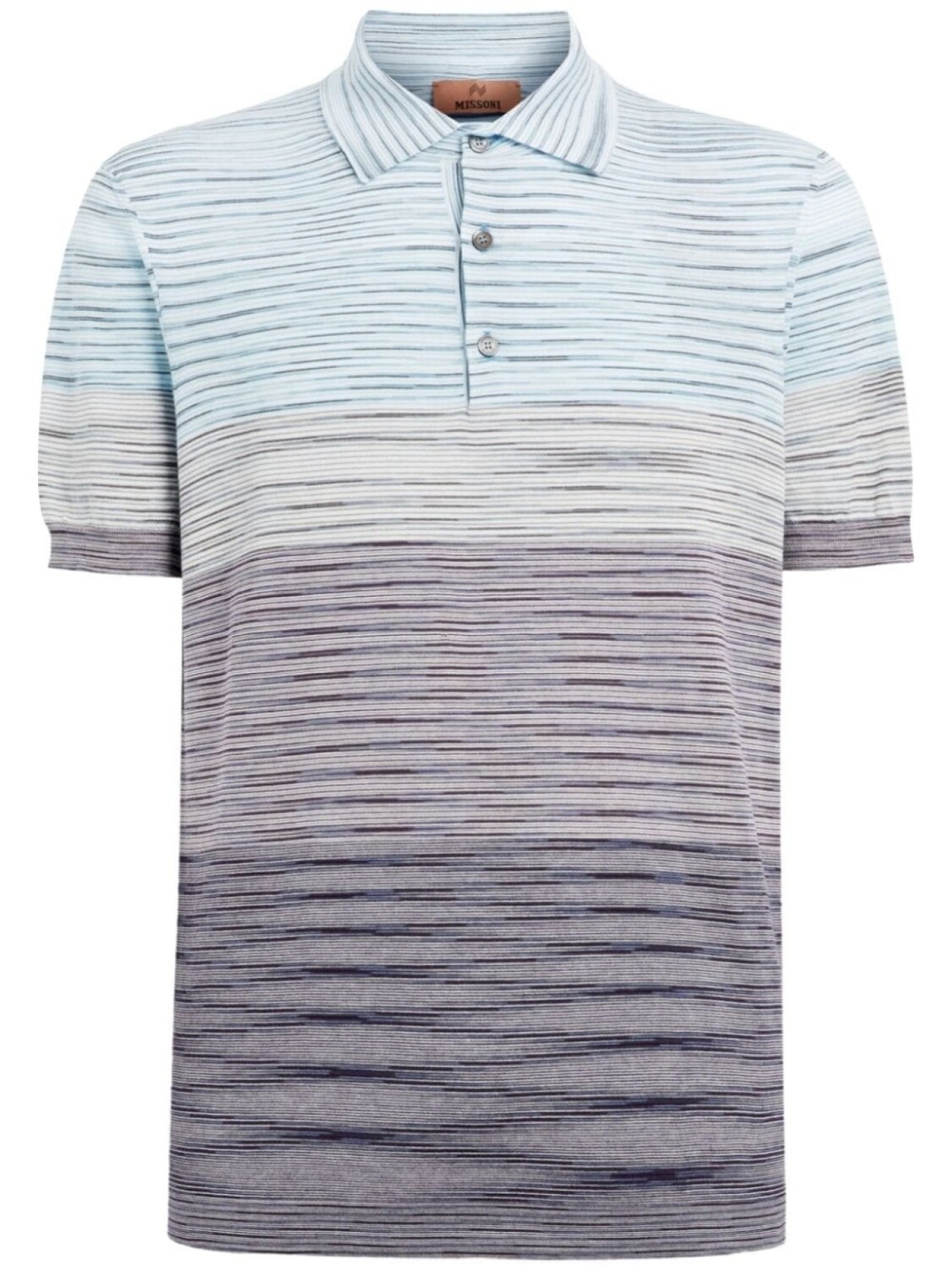 

Missoni рубашка поло из деграде хлопка, синий