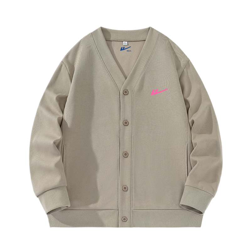 

Свитшот Unisex V-образный вырез Moderate Regular WARRIOR, бежевый coffee