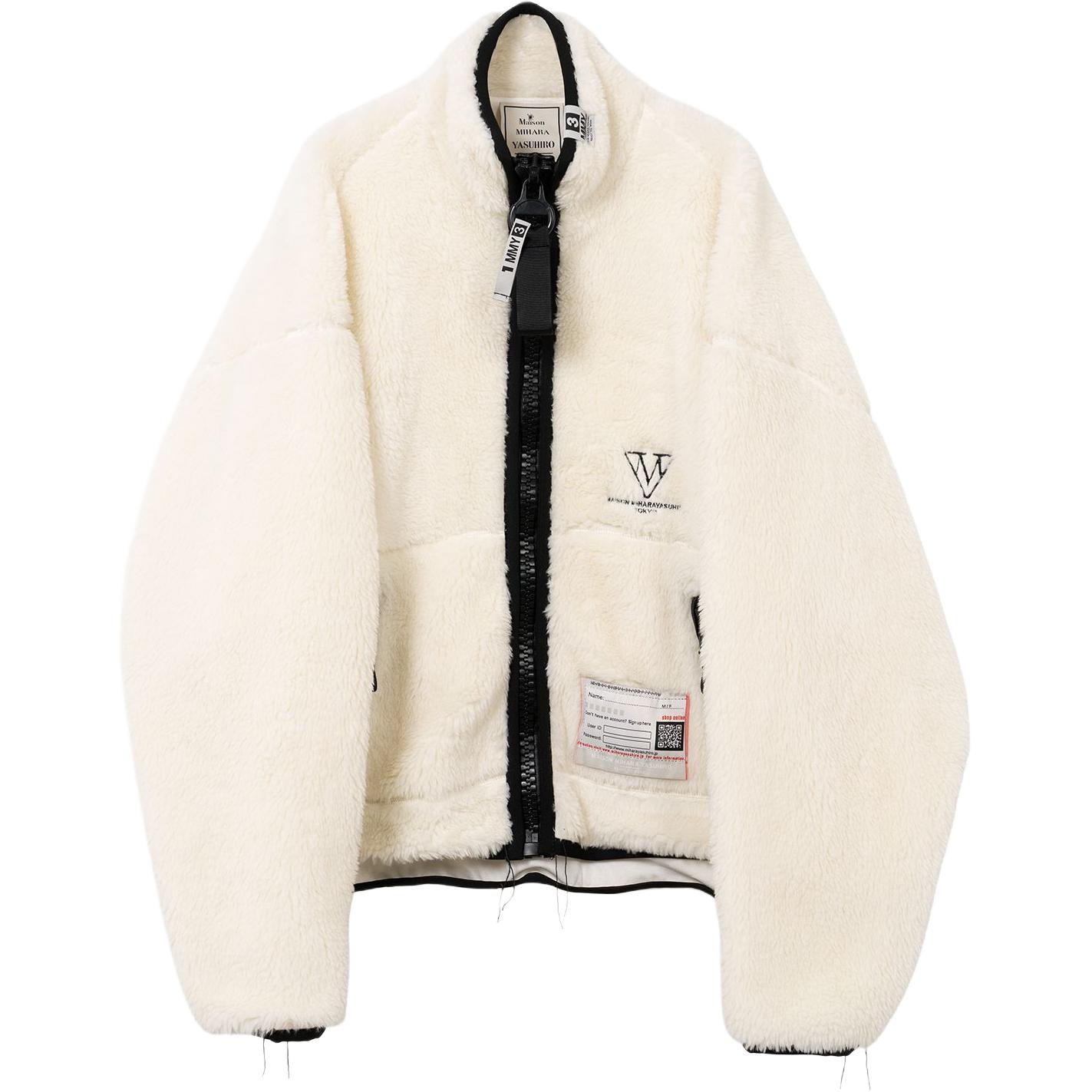 

Maison Mihara Yasuhiro Флисовая куртка на молнии, White