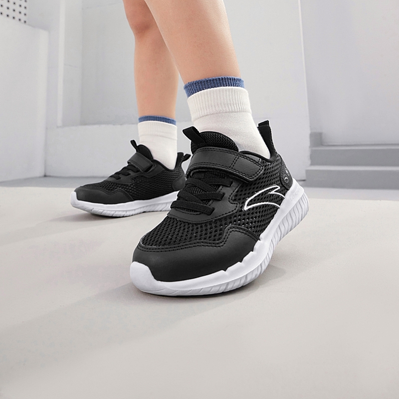 Детские беговые кроссовки Fresh Look для дошкольников Antakids, черный/белый Anta — фото 2