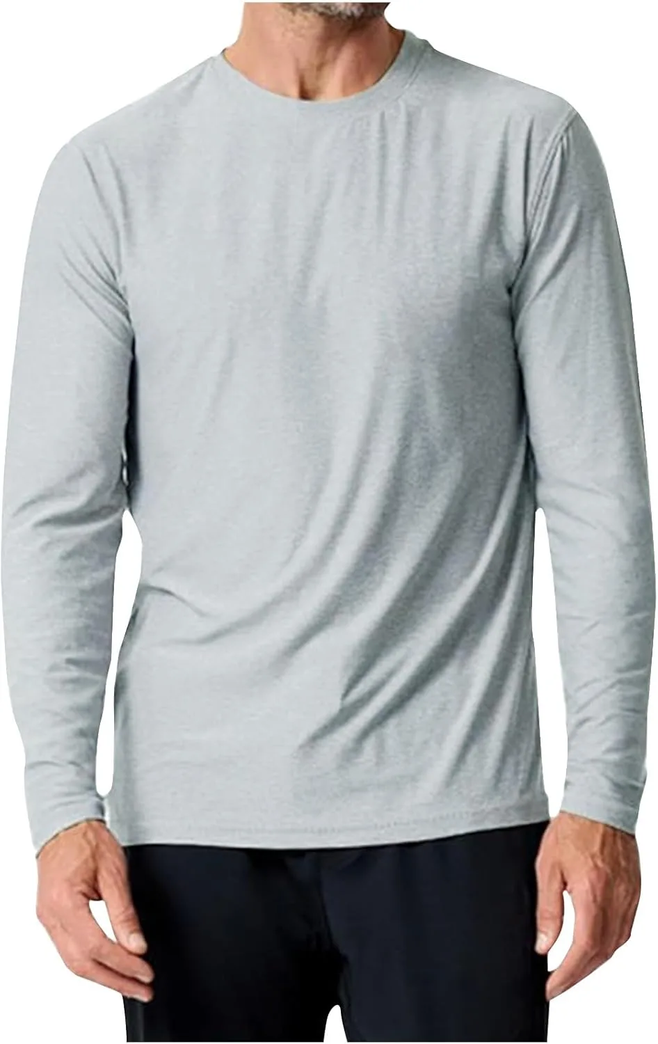 

Мужская рубашка с длинным рукавом для защиты от солнца — легкая и дышащая для активного отдыха