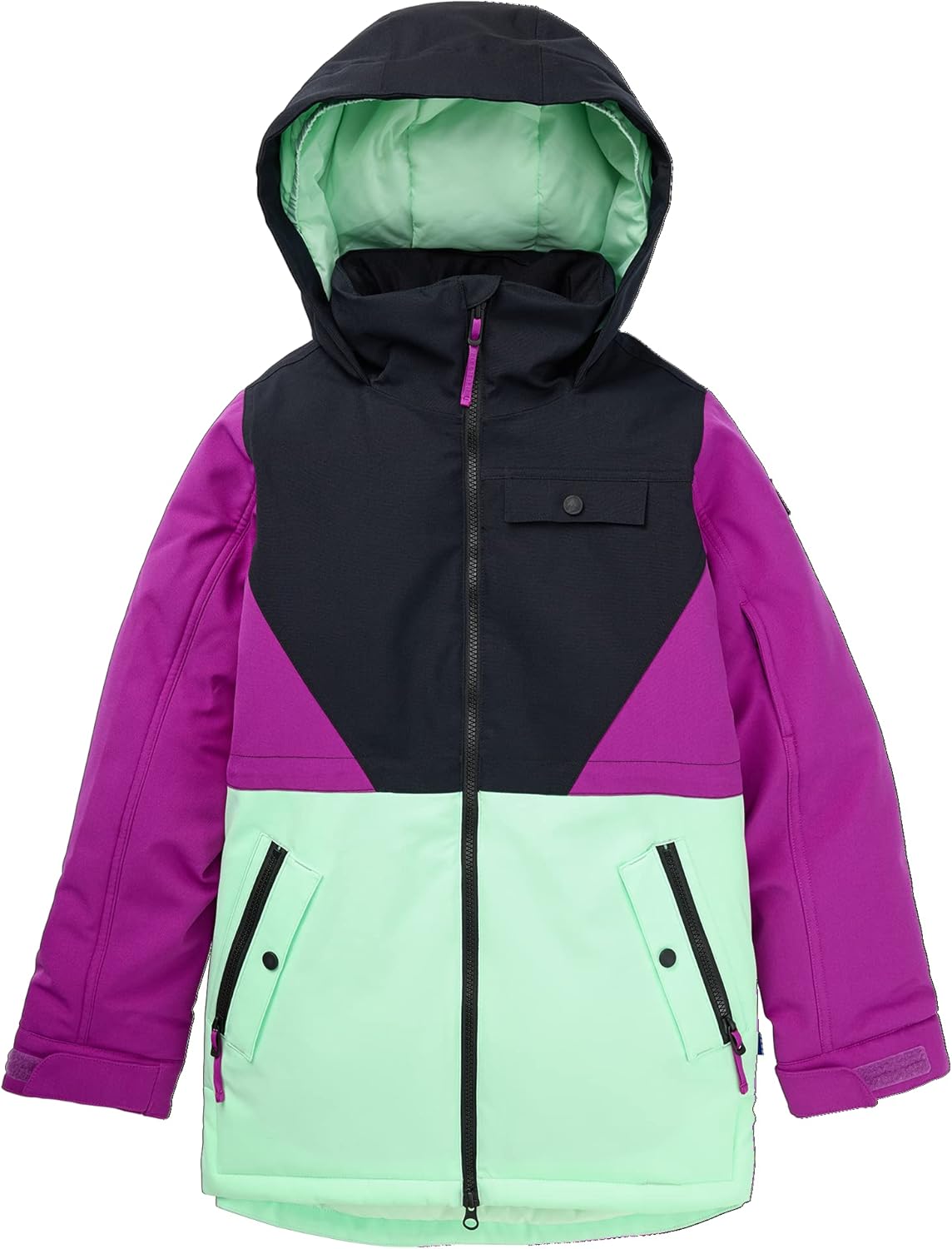 

Куртка Burton girls' Khione 2l для девочек, True Black/Vivid Viola/Jewel Green
