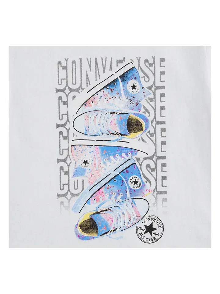 Футболка с логотипом Converse, белый — фото 2