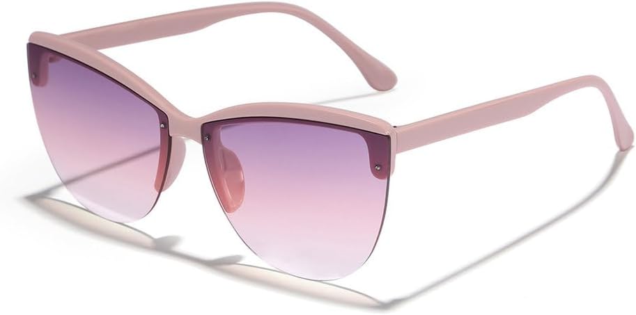 

Винтажные солнцезащитные очки MUTYNE в полуободковой оправе «кошачий глаз» для женщин и мужчин, панк-очки, роскошные очки, сексуальные женские солнцезащитные очки, Pink Purple Pink