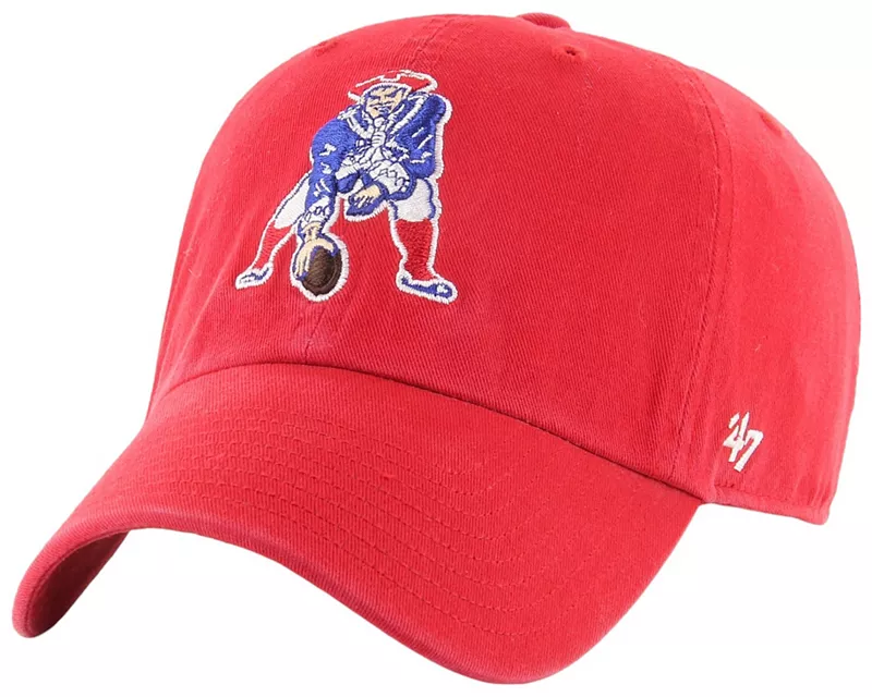 

'47 Молодежная регулируемая кепка New England Patriots Red Throwback Clean Up