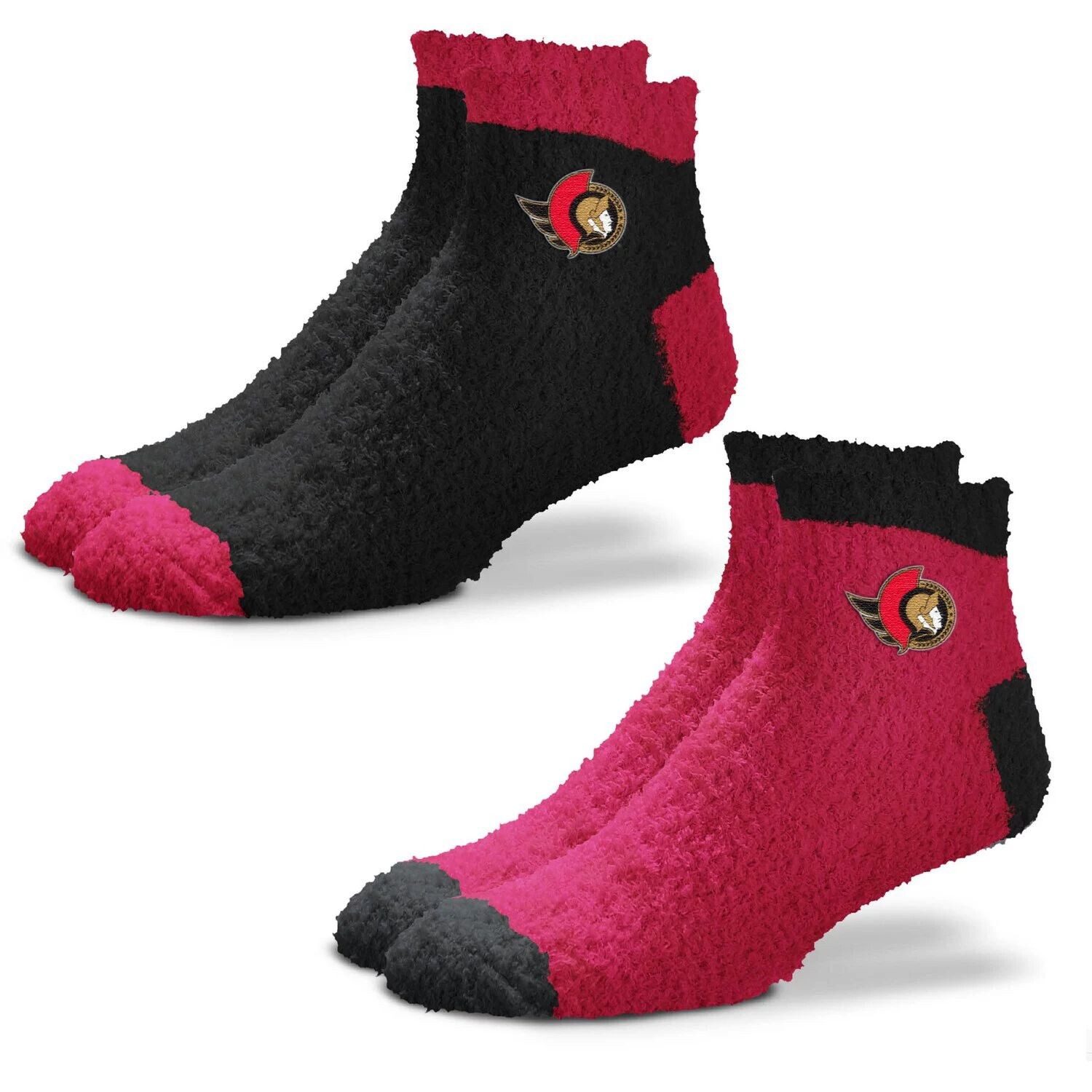 

Женские комплекты из 2 мягких носков для сна Ottawa Senators для босых ног Team Team