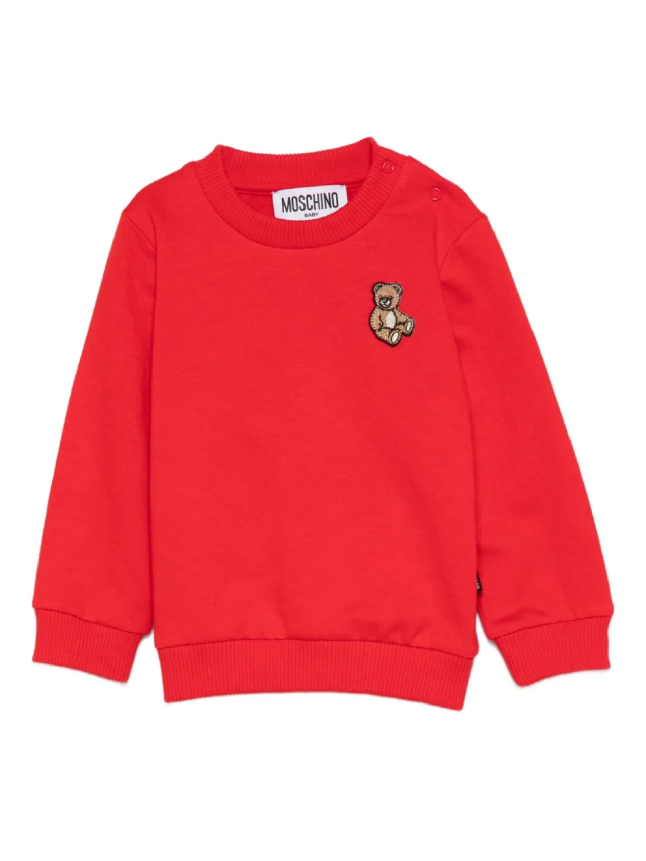 

Толстовка Moschino Kids с аппликацией Тедди, красный