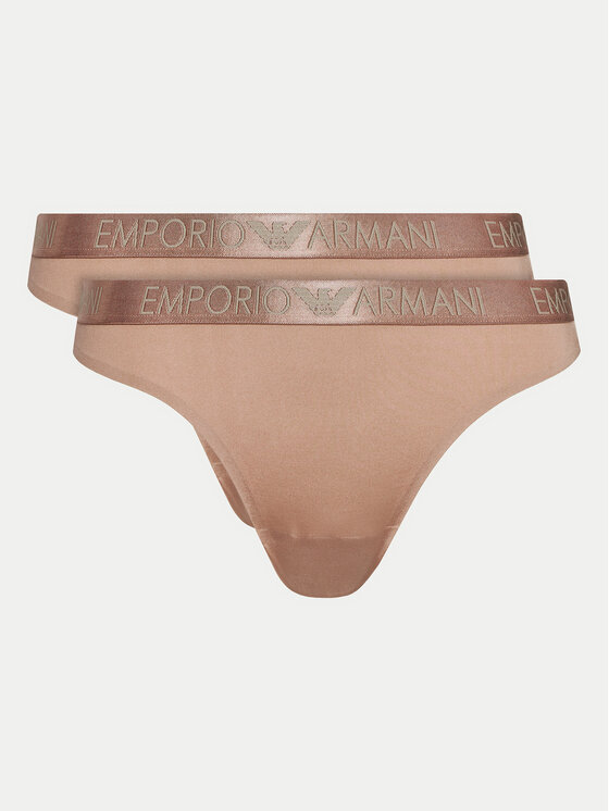 

Набор из 2 стрингов Emporio Armani Underwear, бежевый