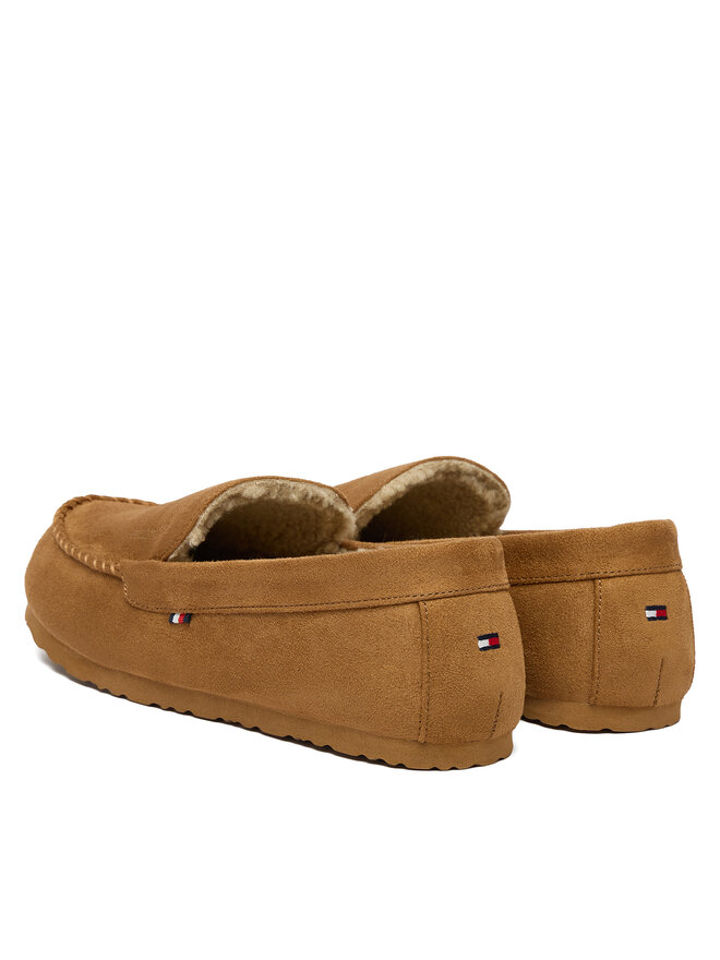 Тапочки Tommy Hilfiger M Driver House FM0FM05617, коричневый — фото 3