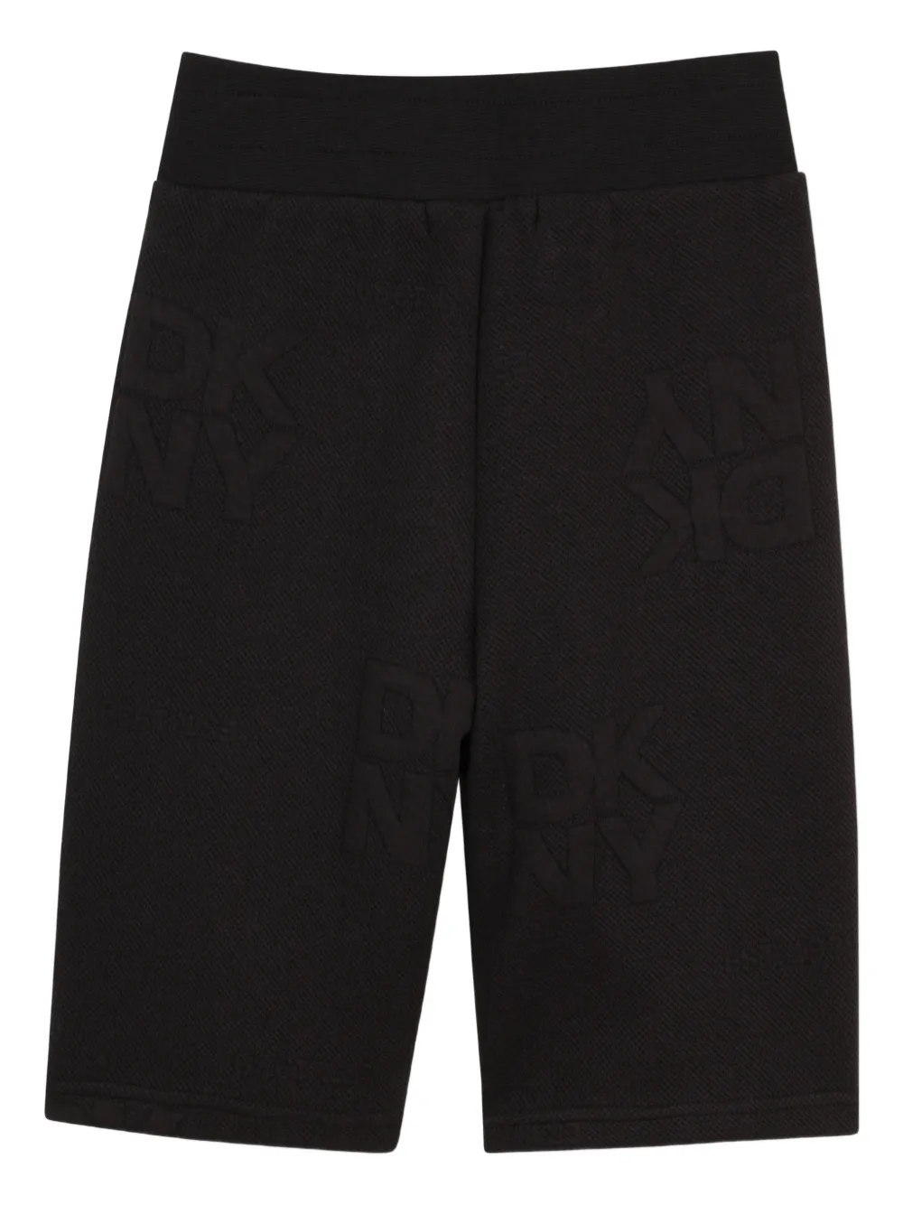 Шорты с тисненым логотипом и кулиской Dkny Kids, черный — фото 2
