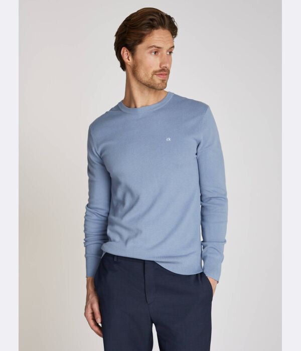 

Свитер мужской Calvin Klein хлопковый тонкий, синий