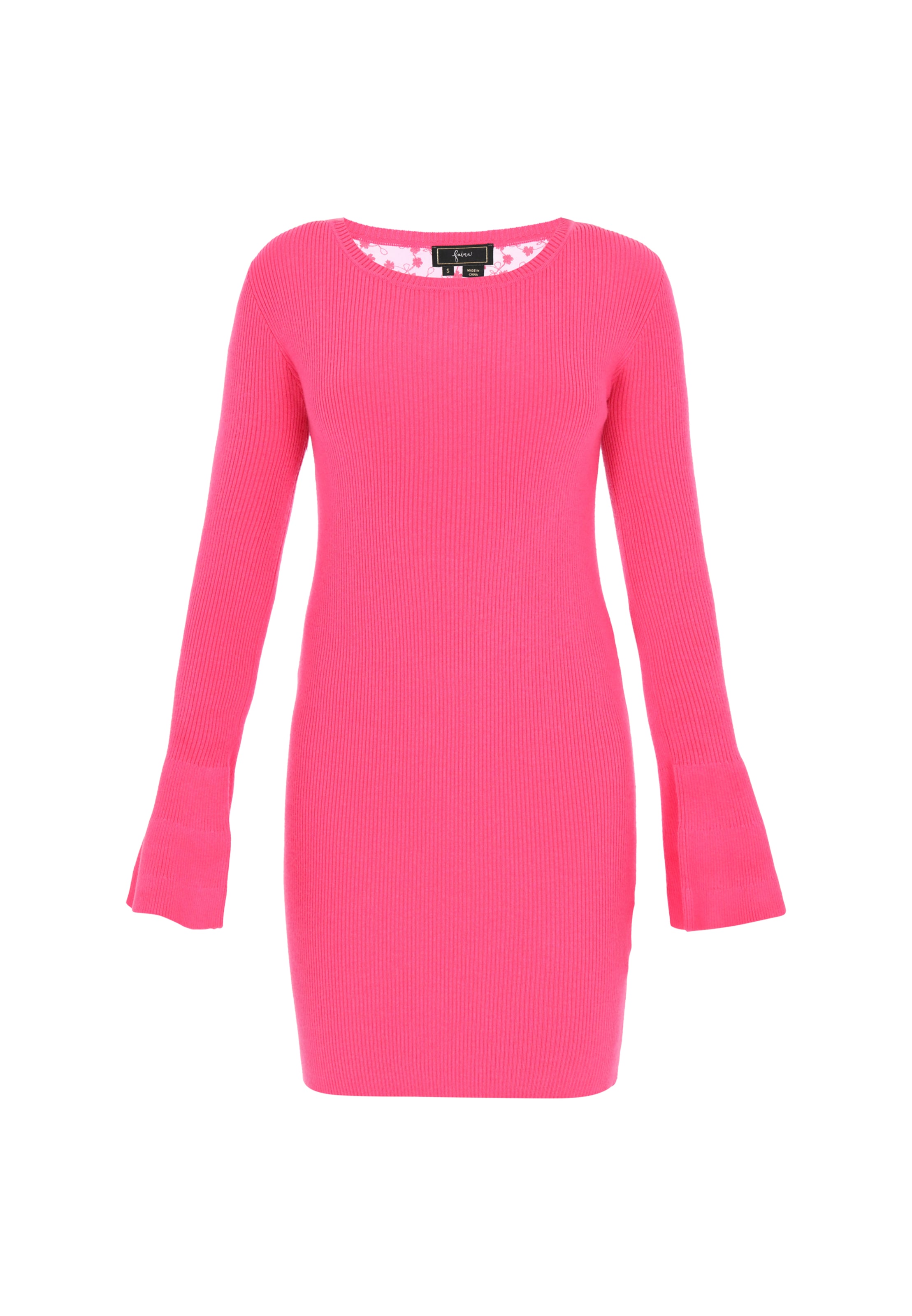 

Faina Вязаное платье в цвете фуксия