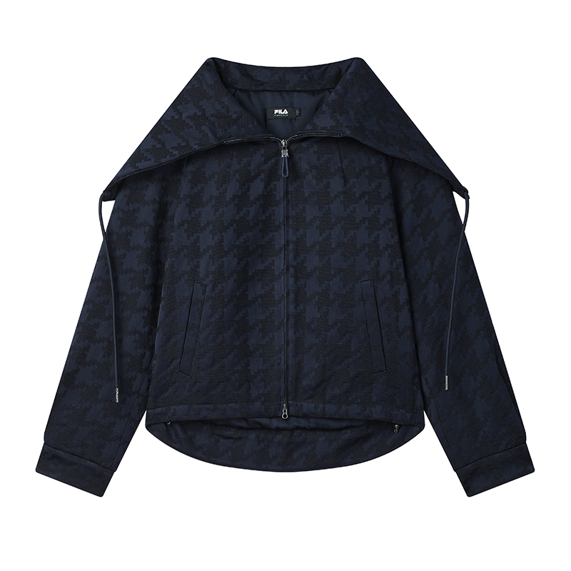 

FILA Женская куртка пуховик с принтом брызг чернил синяя, Ink Splatter Blue