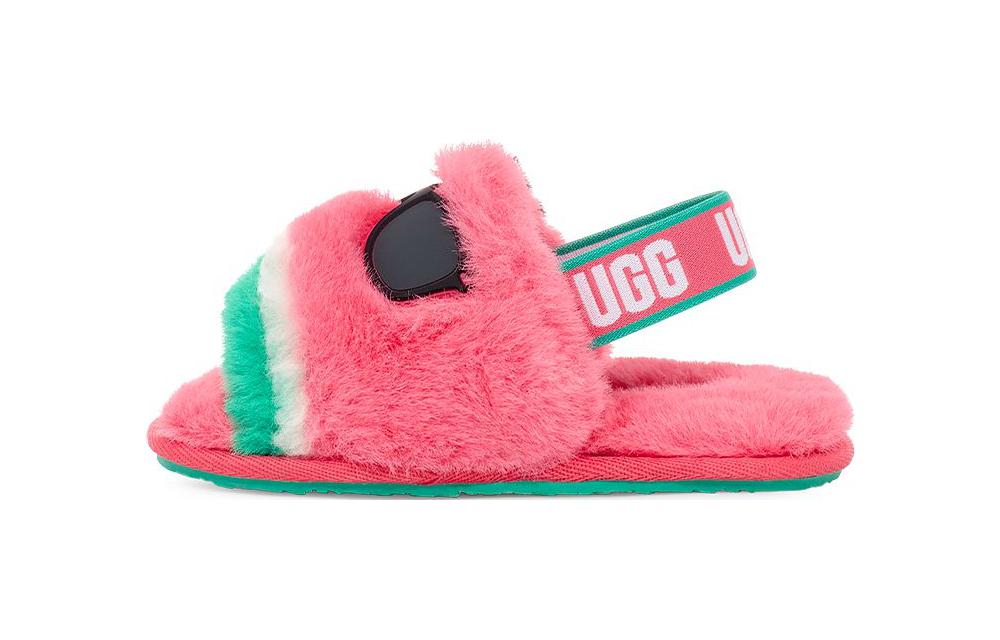 

Низкие детские тапочки UGG Арбузный красный