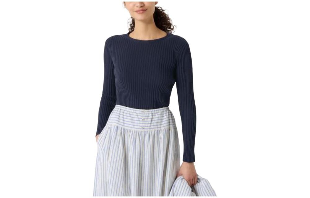

X Ines De La Fressange Трикотаж женский темно-синий Uniqlo