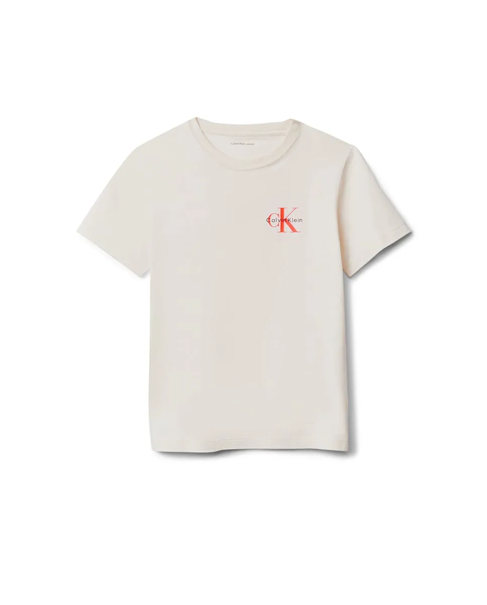 

Футболка для мальчика с монограммой CK Calvin Klein, серый