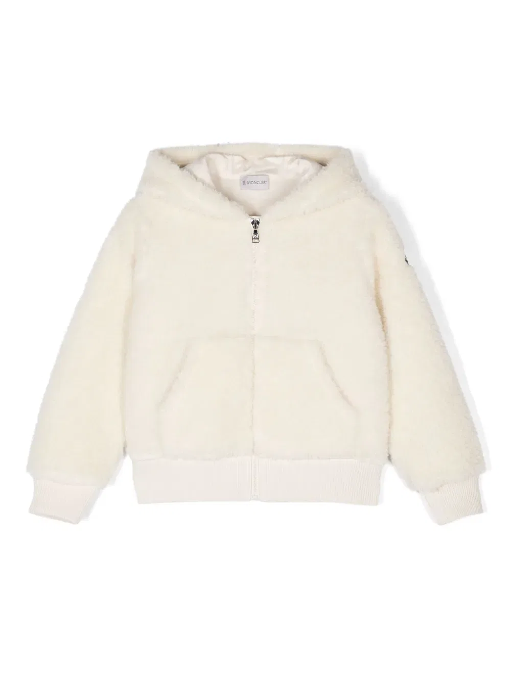 Куртка-мешок на молнии Moncler Enfant, белый