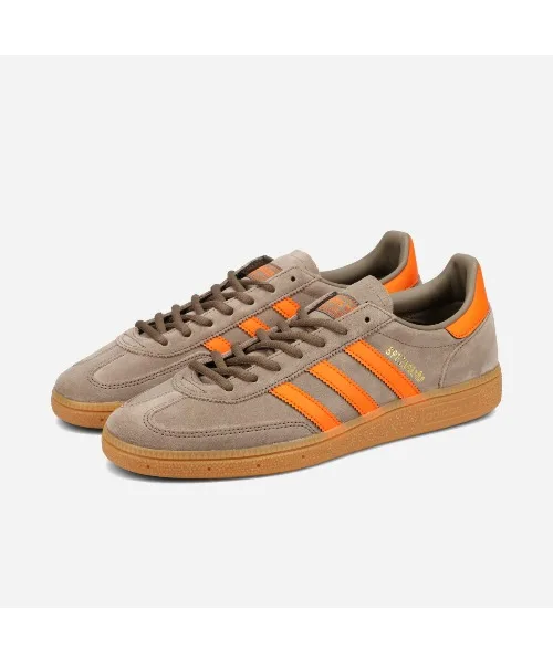 Унисекс кроссовки из натуральной кожи adidas Originals HANDBALL SPEZIAL коричневые