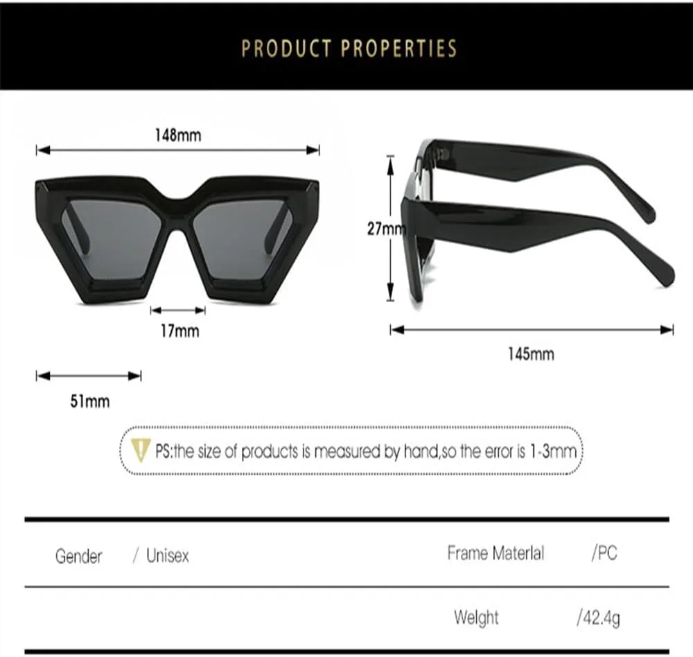 

Солнцезащитные очки «кошачий глаз» для женщин, винтажный стиль, мужские солнцезащитные очки класса люкс, защита от ультрафиолета UV400 TYUVIVO, Black Blue