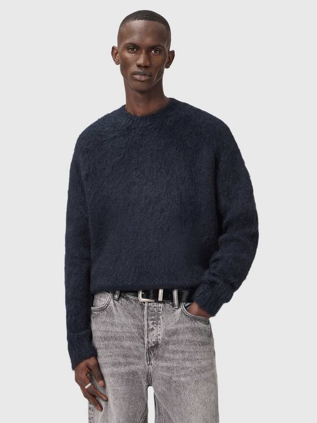 

Вязаный джемпер Coby из смеси шерсти и мохера AllSaints, Blue Ink