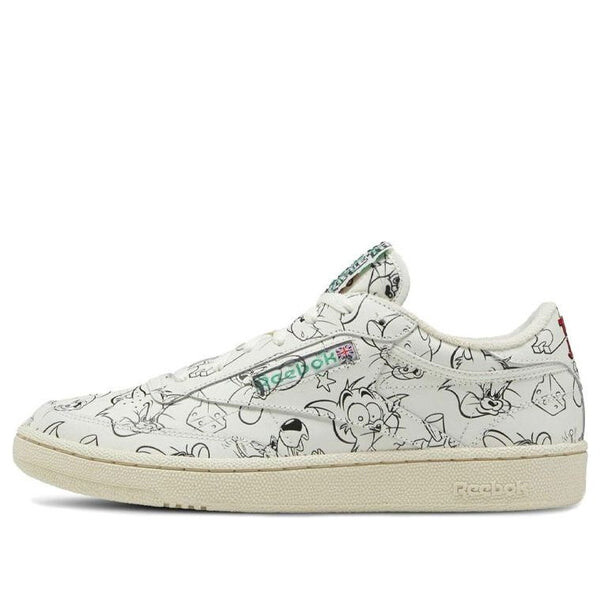 

Кроссовки x tom & jerry club c 'sketch' Reebok, бежевый