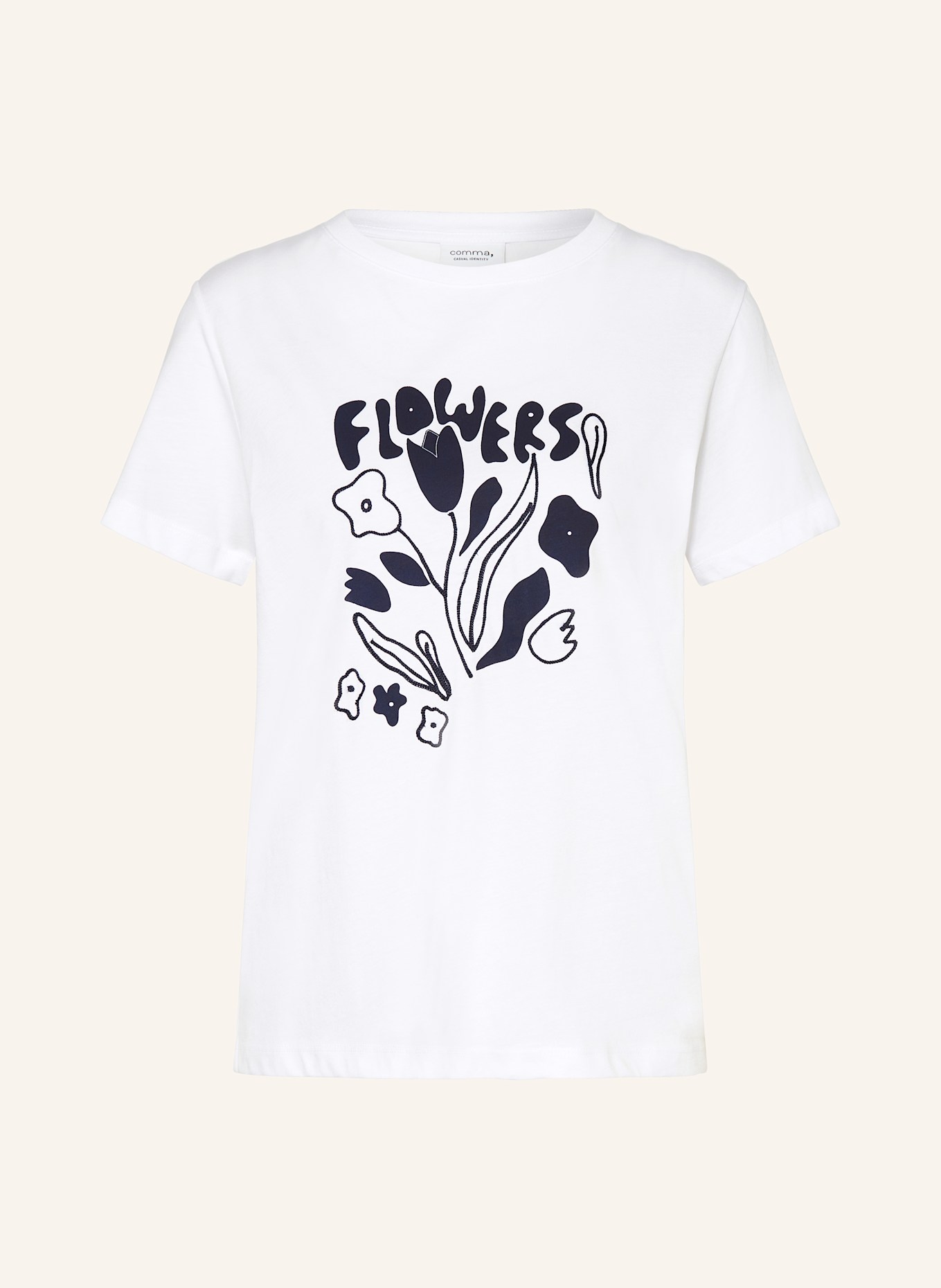 

Футболка Comma Casual Identity, мультиколор
