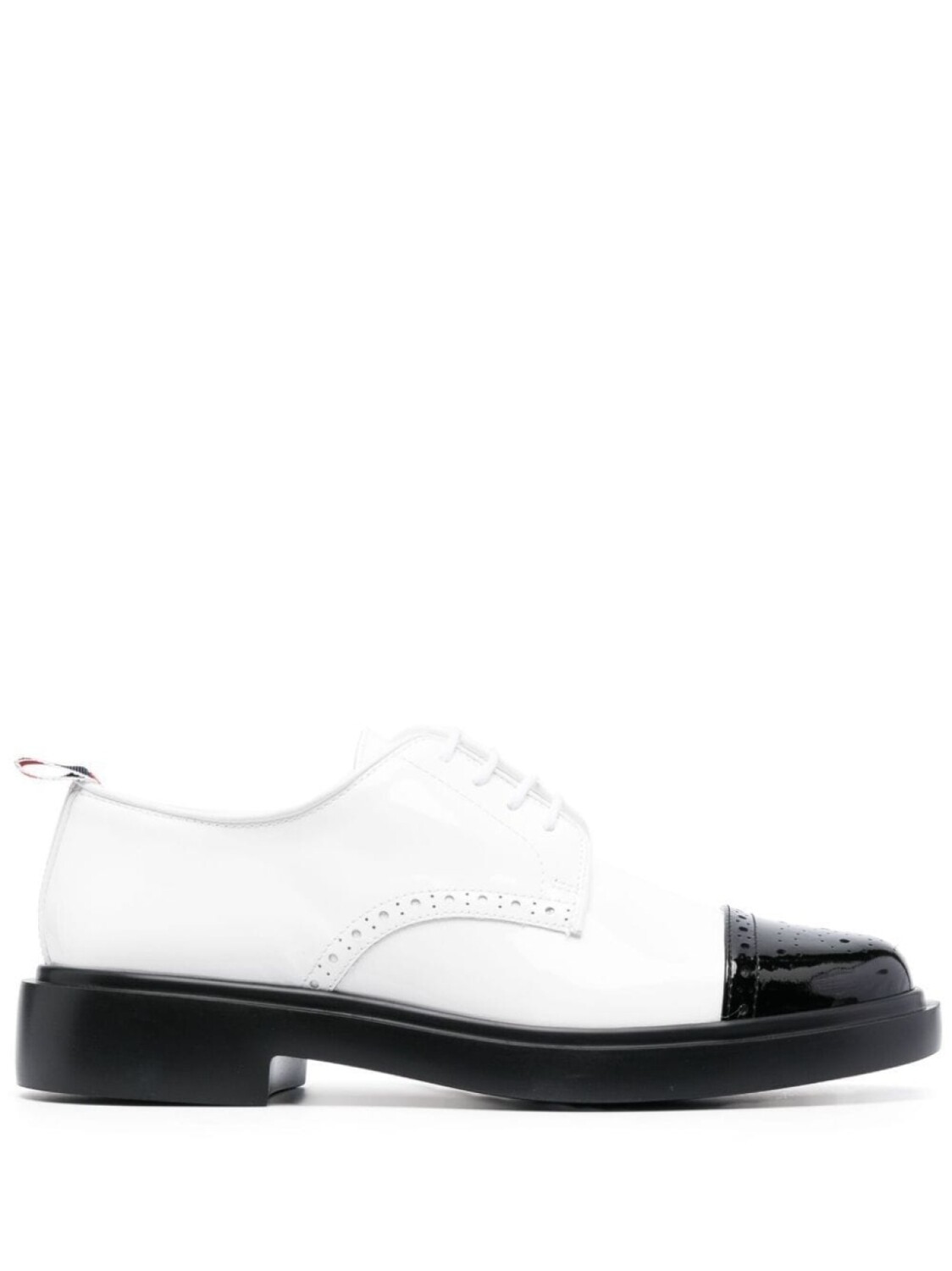 

Thom Browne броги с полосками RWB, белый