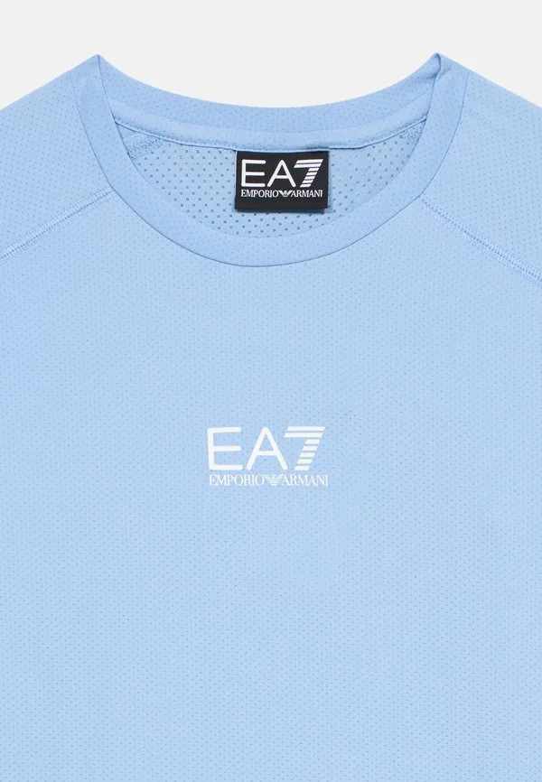Базовая футболка Ea7 Emporio Armani, Bel Air Blue — фото 4