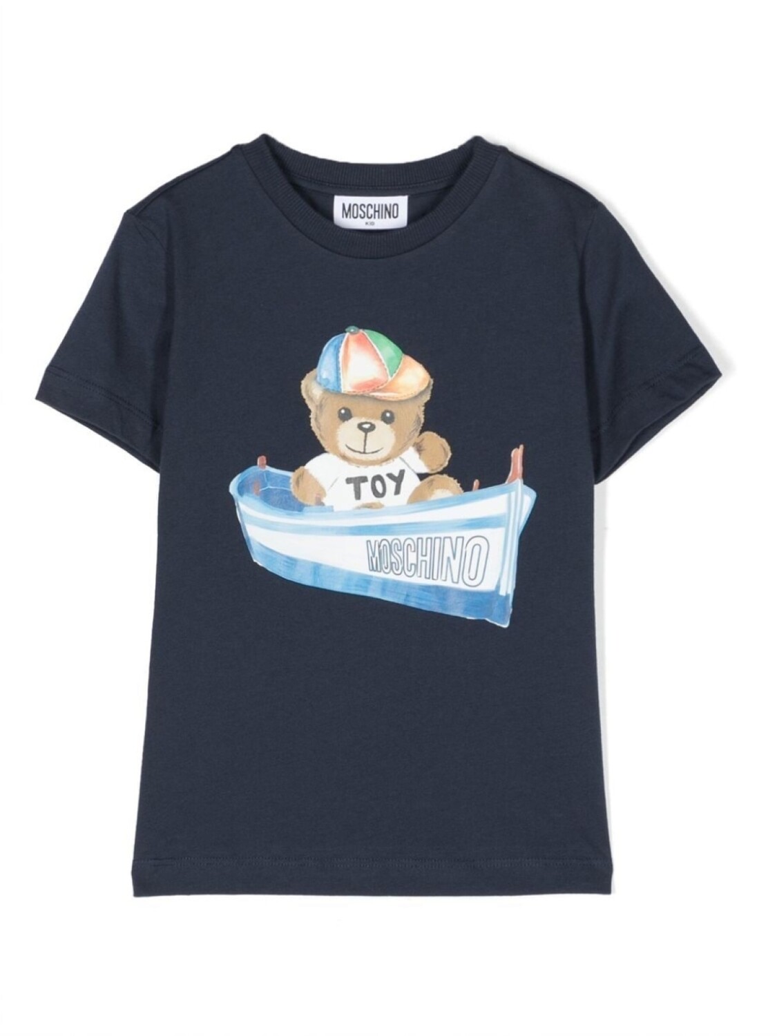 

Moschino Kids футболка с принтом Teddy Bear, синий