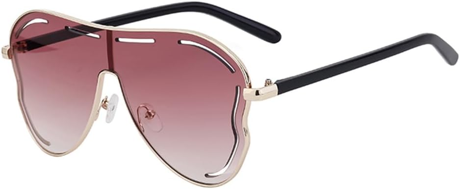 

Крупные квадратные солнцезащитные очки-щитки для женщин, большая оправа, модель «бабочка», цельные солнцезащитные очки для женщин, защита от ультрафиолета UV400 WNCKSQ, Lightyellow