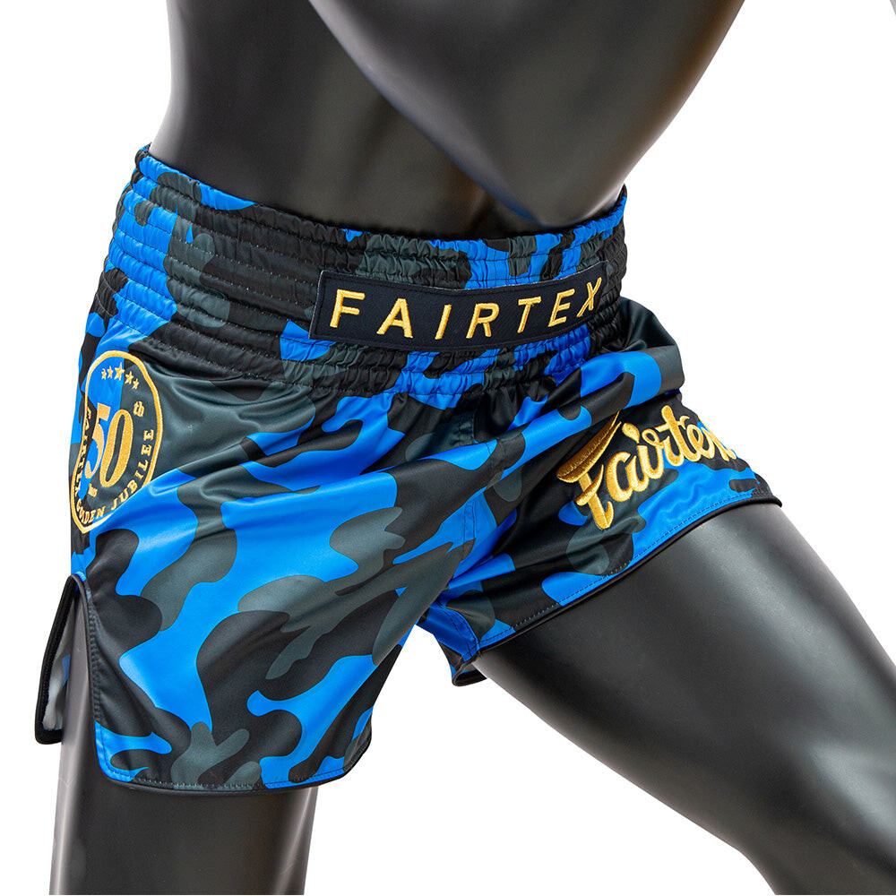 

Шорты Fairtex Muay Thai Shorts - BS1917 Golden Jubilee Solid, синий