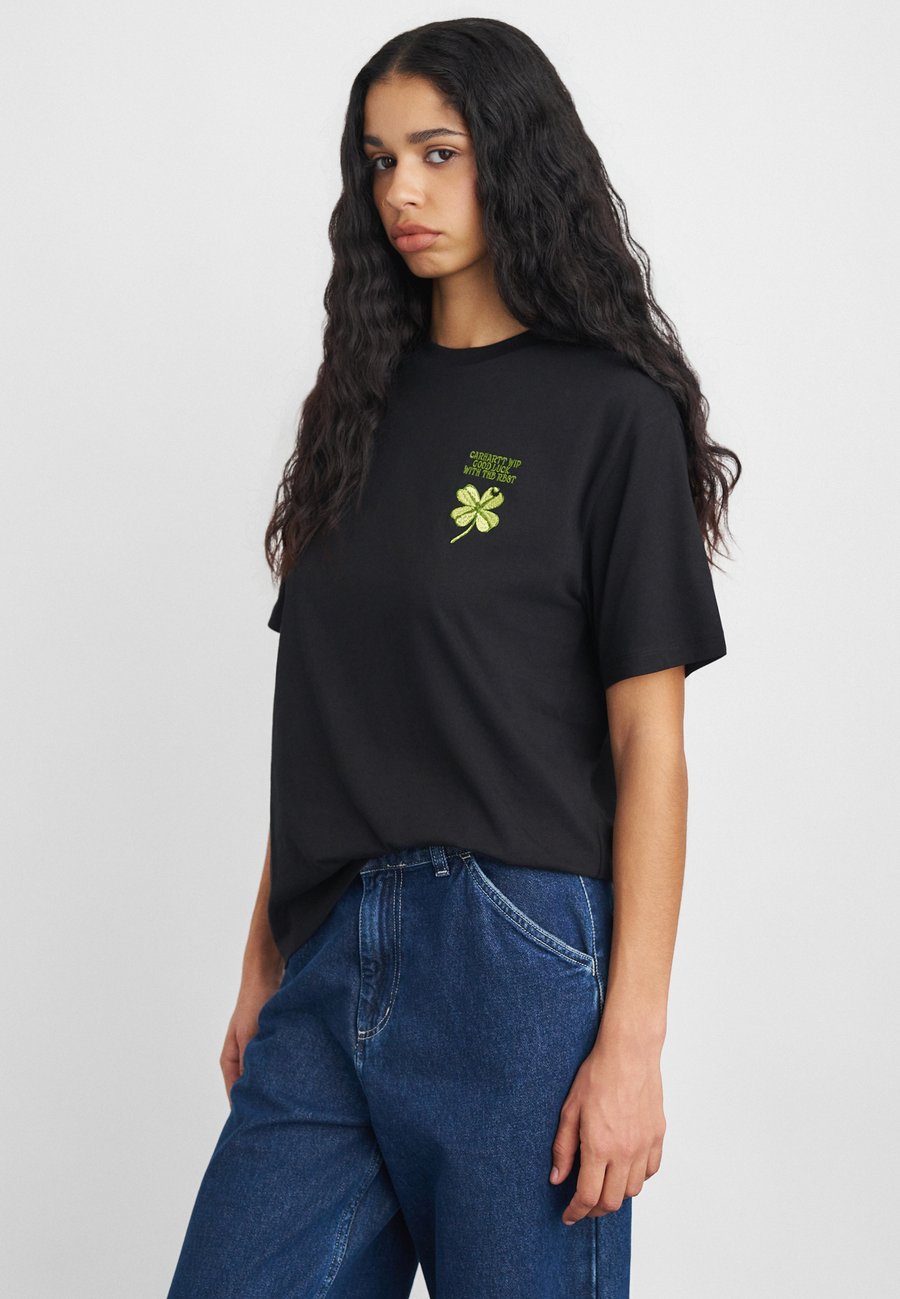 

Футболка Carhartt WIP CLOVER, Black, Черный, Футболка Carhartt WIP CLOVER, Black