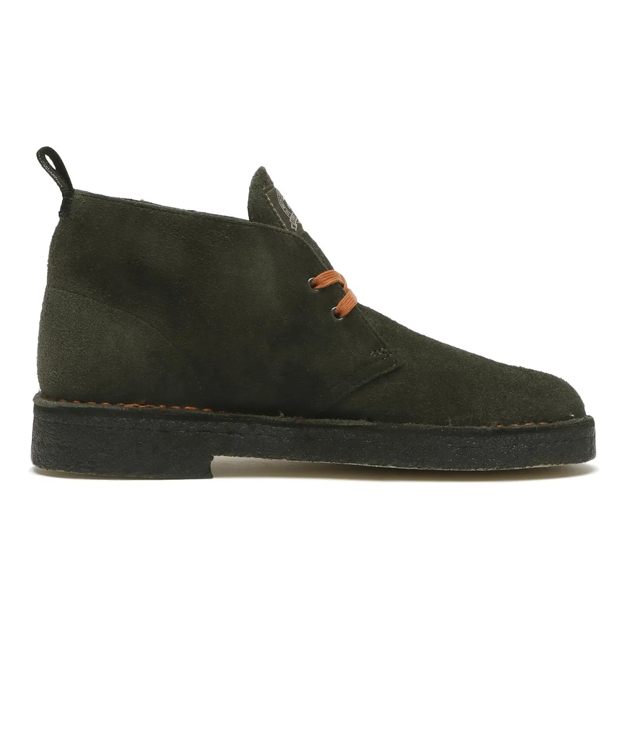 Ботинки пустынные 75-летие Clarks Desert Boot из кожи цвет зелёный — фото 2