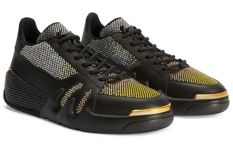Кеды низкие Giuseppe Zanotti с кристаллами и вариацией Original Shoe Box Included — фото 4