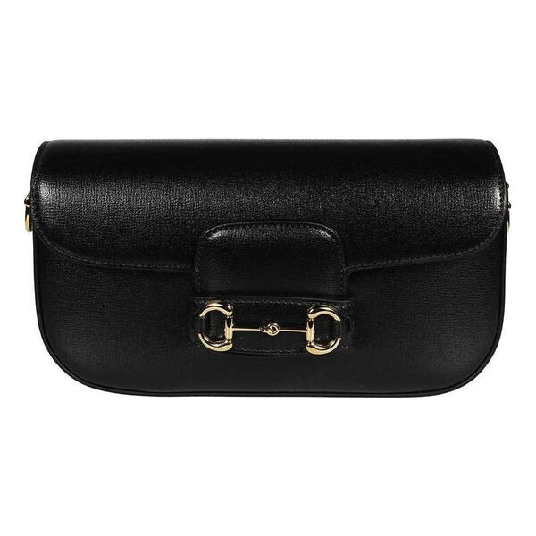 

Сумка horsebit 1955 small shoulder bag 'black' Gucci, черный