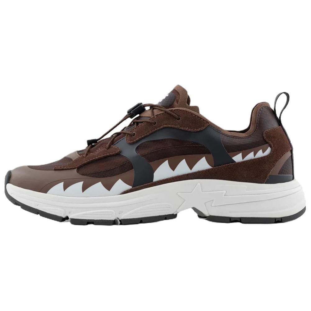 

Kazuki Kuraishi x SHARK STA Low top Casual Shoes мужские A BATHING APE, светло коричневый