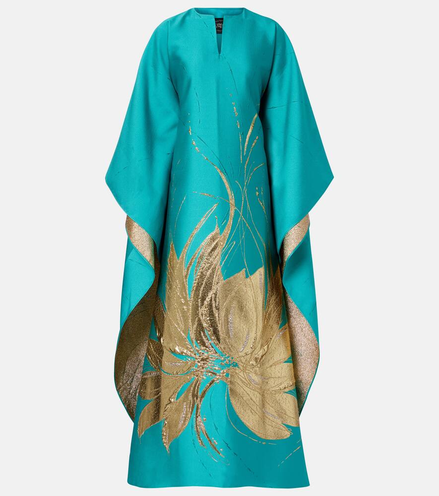 

Иман жаккардовый парчовый кафтан Taller Marmo, Turquoise