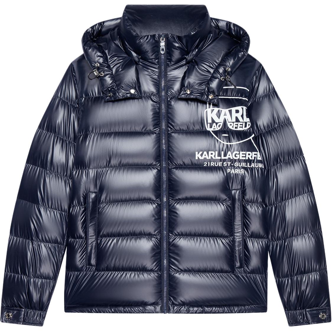 

Пуховик KARL LAGERFELD FW25 для мужчин KARL LAGERFELD / Karl Lagerfeld Jeans, темно-синий